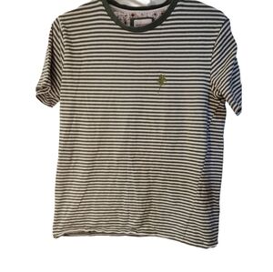 100% cotton palm trees beachy stripes guc‎